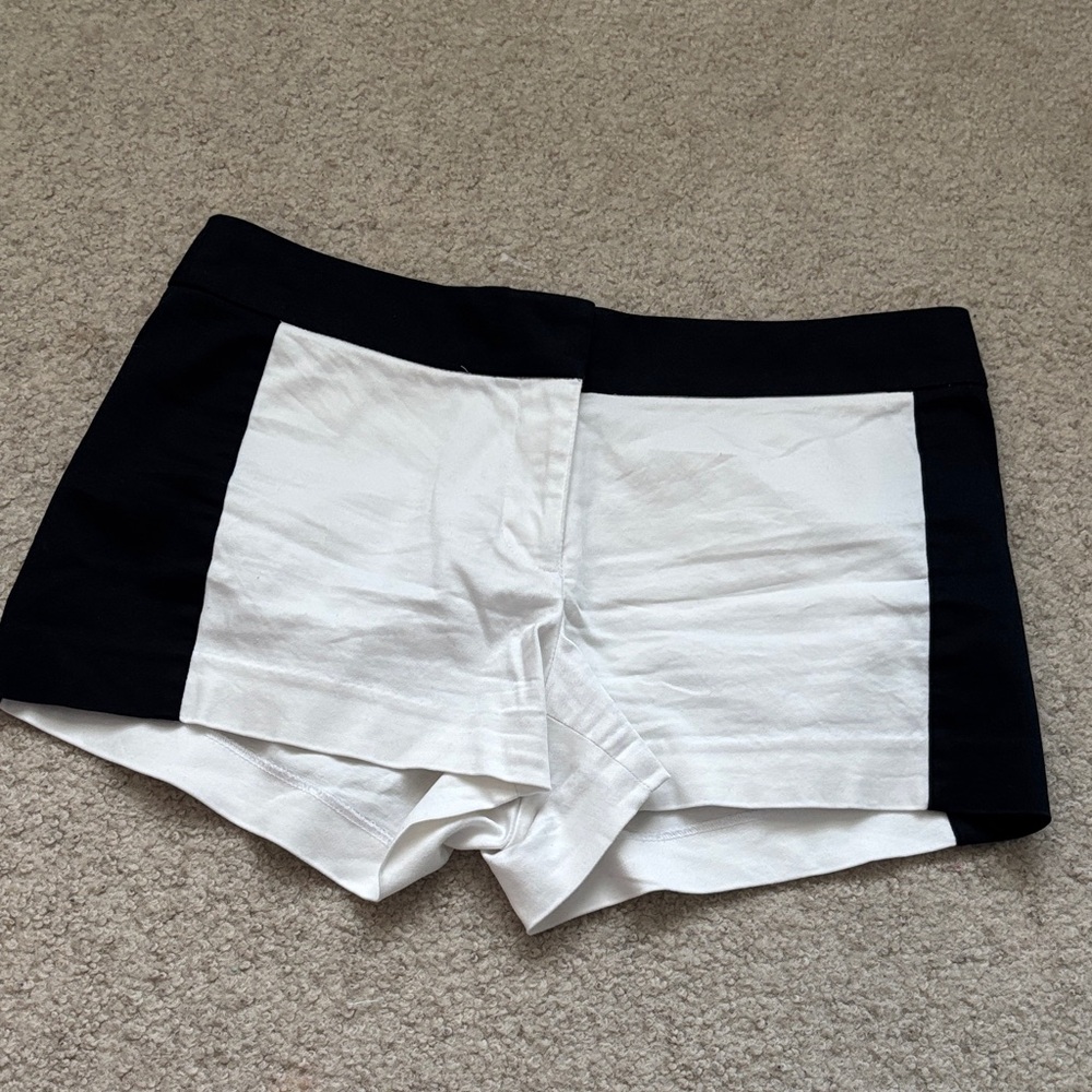 J. Crew Black and White mini Shorts